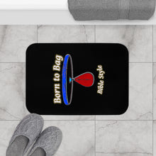 Load image into Gallery viewer, Born to Bag_Black Bath Mat