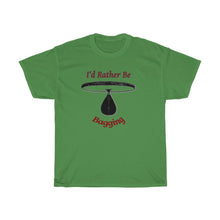 Load image into Gallery viewer, I'd Rather Be Bagging RED Unisex Heavy Cotton Tee