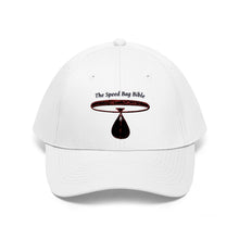 Load image into Gallery viewer, The Speed Bag Bible_White Unisex Twill Hat