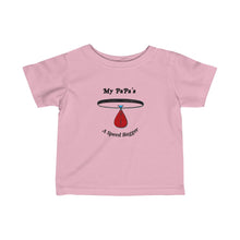 Load image into Gallery viewer, PapPa is a Speed Bagger Infant Fine Jersey Tee