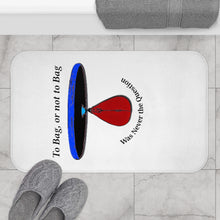 Load image into Gallery viewer, To Bag or Not to Bag_White Bath Mat