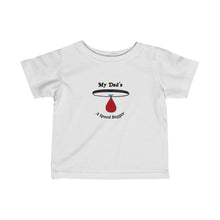 Load image into Gallery viewer, My Dad's a Speed Bagger Infant Fine Jersey Tee