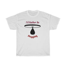 Load image into Gallery viewer, I'd Rather Be Bagging RED Unisex Heavy Cotton Tee