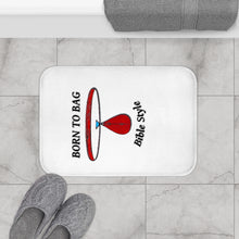 Load image into Gallery viewer, Born to Bag - White Bath Mat