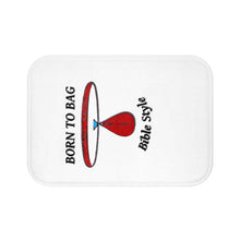 Load image into Gallery viewer, Born to Bag - White Bath Mat