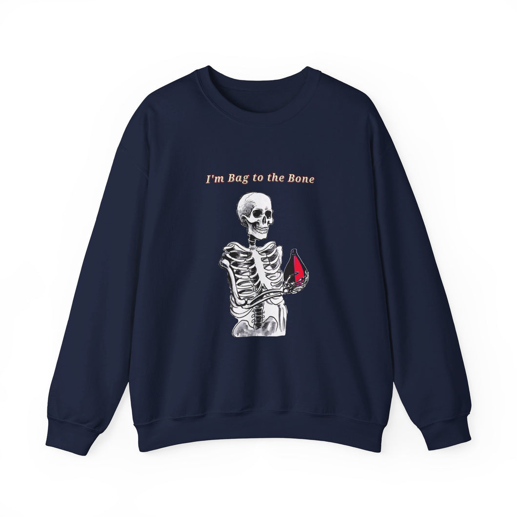 Bag to the Bone - Red Bag Unisex Heavy Blend™ Sweatshirt