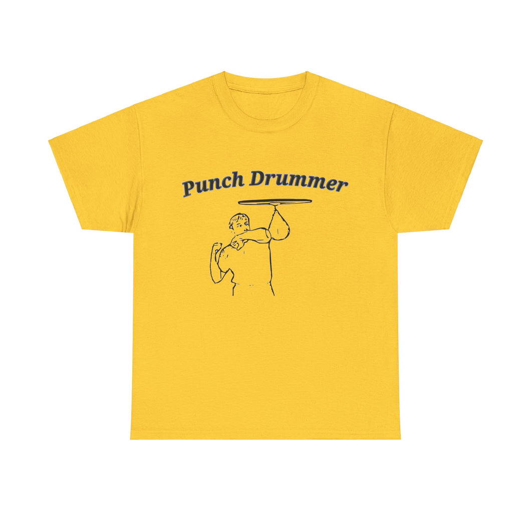 Punch Drummer - outline Unisex Heavy Cotton Tee