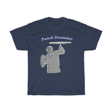 Load image into Gallery viewer, Punch Drummer outline Unisex Heavy Cotton Tee

