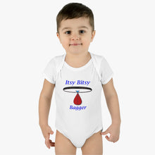 Load image into Gallery viewer, Itsy Bitsy Bagger _Infant Baby Rib Bodysuit
