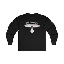 Load image into Gallery viewer, Bible Style Bagging_Long Sleeve Tee white text
