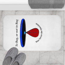 Load image into Gallery viewer, To Bag or Not to Bag_White Bath Mat
